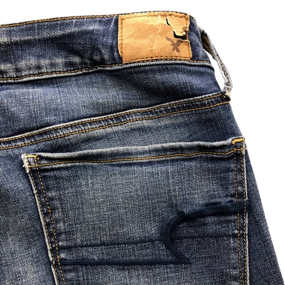 Women's American Eagle Outfitters Super Stretch Skinny Jeans Blue - Picture 6 of 9